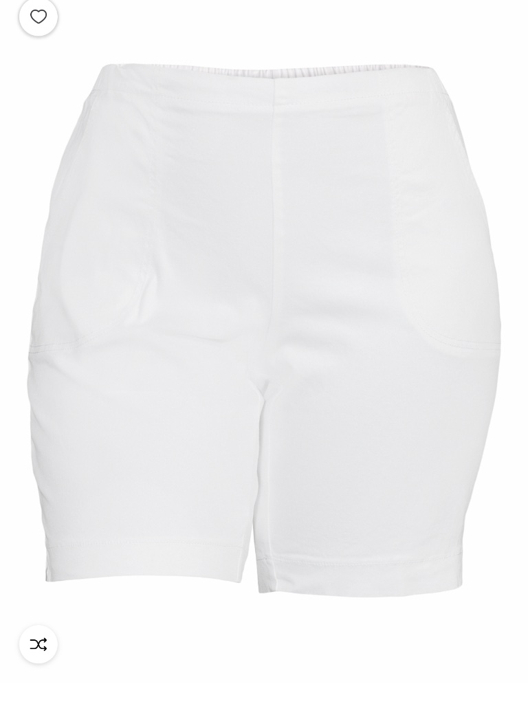 Just My Size Women’s Plus White 2 Pocket Pull On Shorts Size 3x Nwt — image 6 of 8